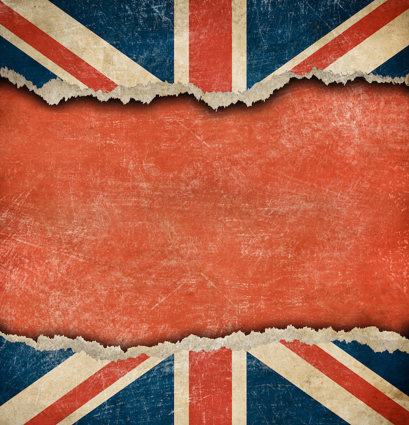 ripped British flag