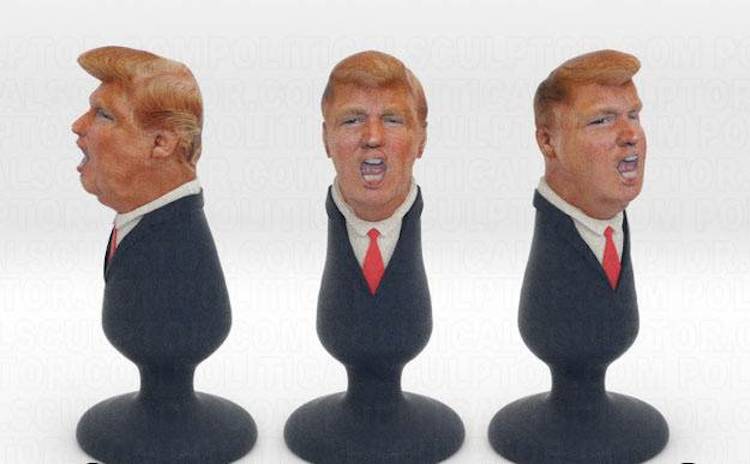 Political Sculptor A Mexican immigrant has created a Donald Trump buttplug  http://www.shapeways.com/product/SCD3B2NJD/donald-trump-plug