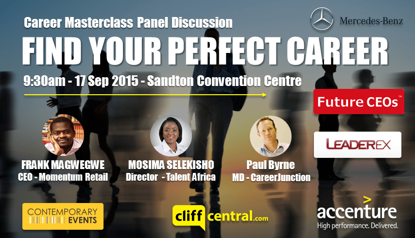 Future CEOs LeaderEx Career Masterclasses CliffCentral Mercedes Benz Contemporary Events Accenture - Frank Magwegwe  Momentum Mosima Selekisho TalentAfrica Paul Byrne CareerJunction